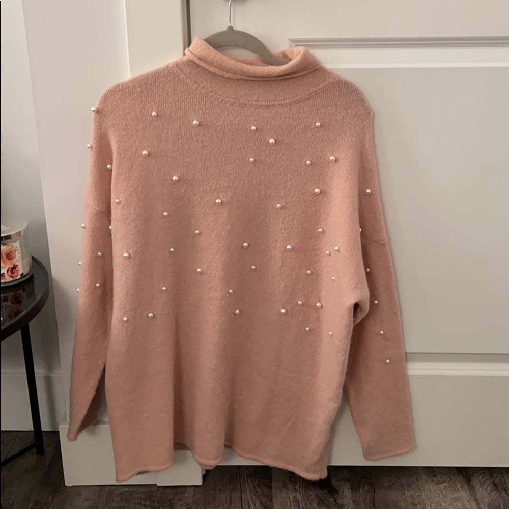 Pink Pearl Turtleneck